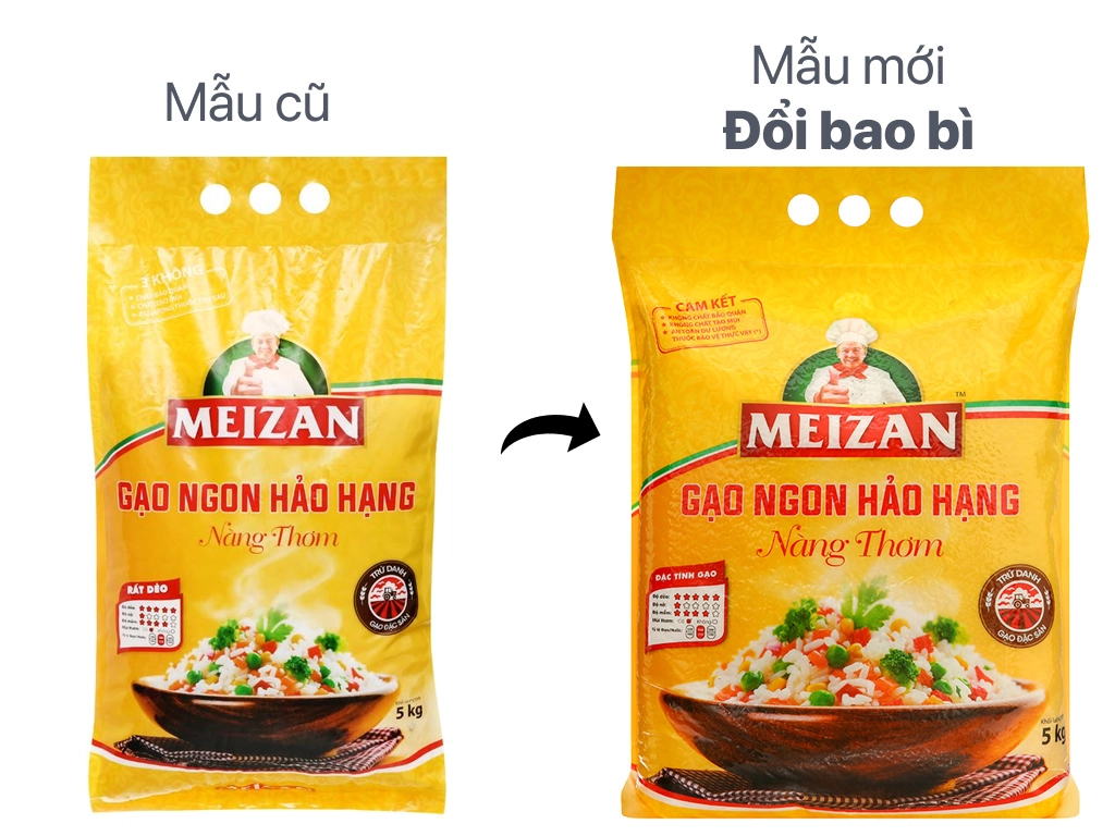 Gạo Meizan Nàng Thơm túi 5kg