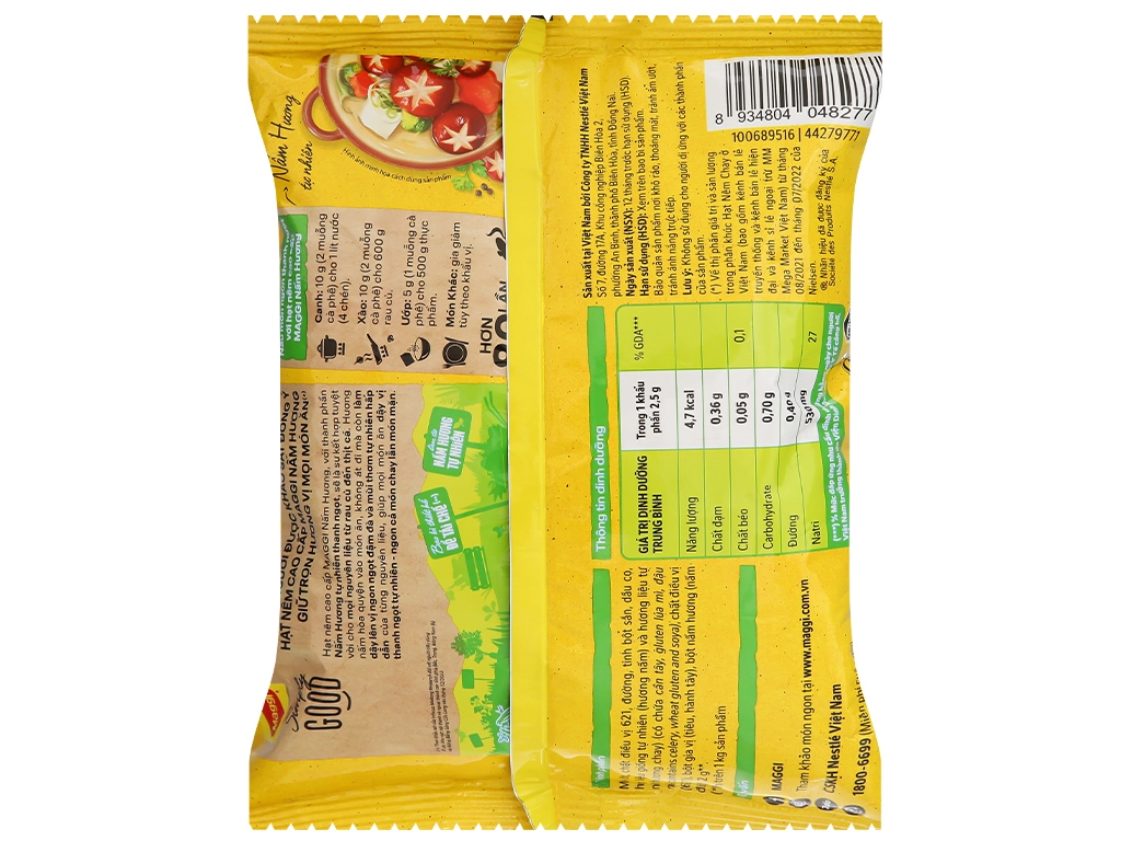 Hạt nêm cao cấp nấm hương Maggi gói 800g