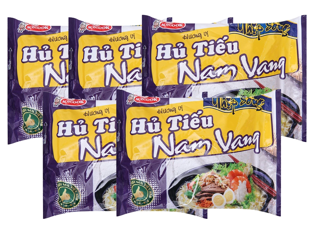 5 gói hủ tiếu Nam Vang Nhịp Sống 70g