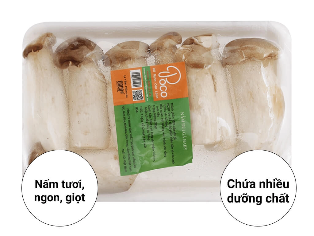 Nấm đùi gà baby 200g