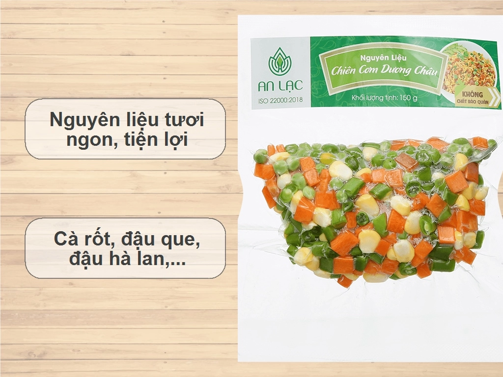 Nguyên liệu cơm chiên dương châu 150g